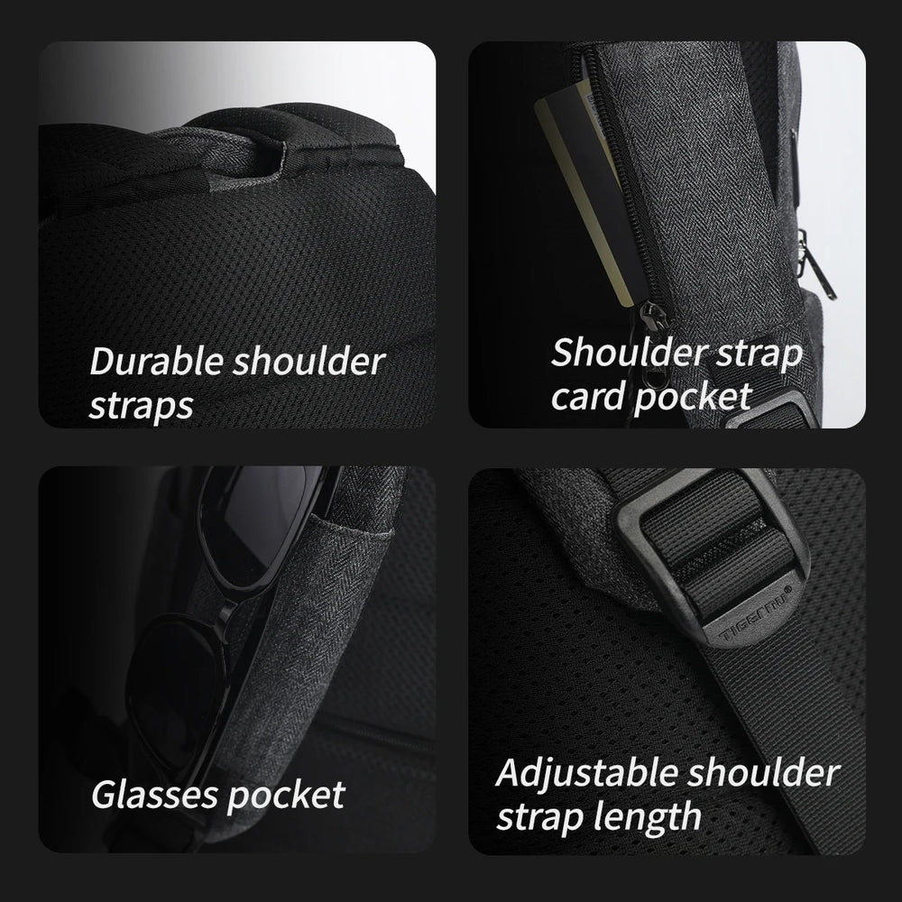 Tigernu USB Charging Travel Backpack - Waterproof & Anti-Theft