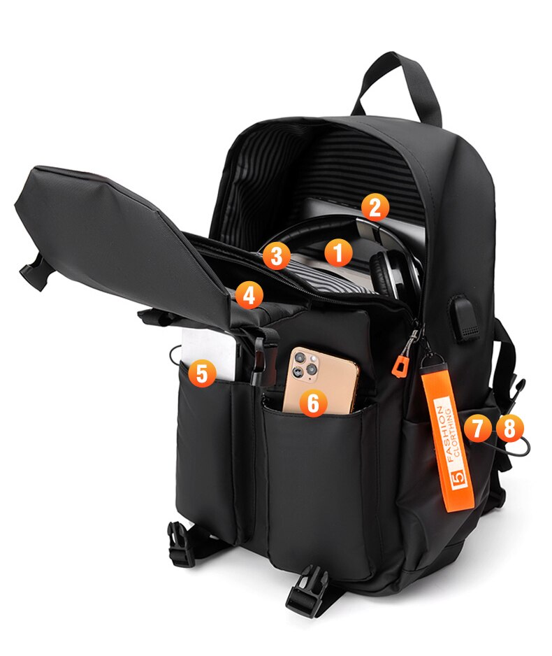 UrbanCore Pro – Anti-Theft Laptop Backpack with USB Port