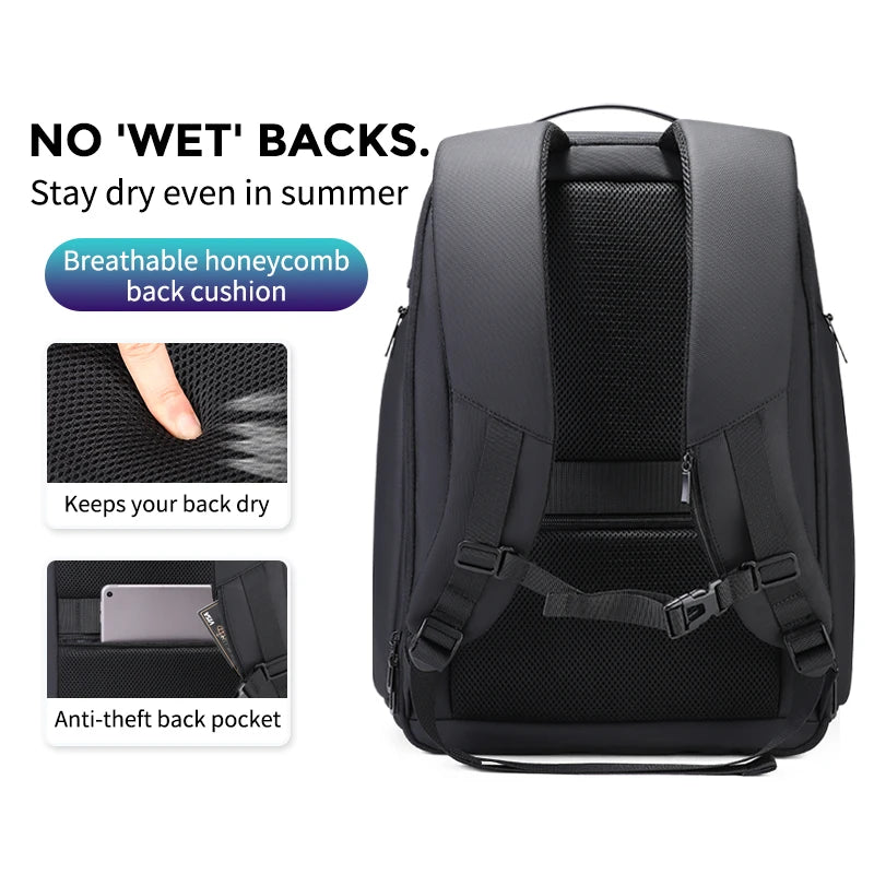 Ultimate 36L Travel Backpack – Waterproof & USB Charging