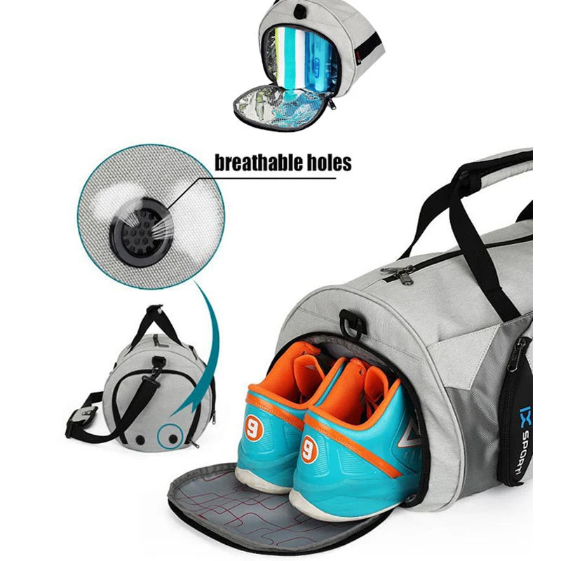 Inoxto Ultimate Gym Bag with Wet/Dry Compartments