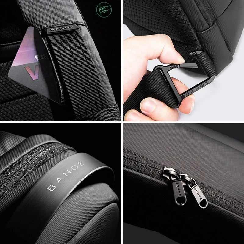 BANGE Waterproof Multifunction Crossbody Bag