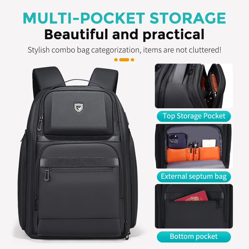 Ultimate 36L Travel Backpack – Waterproof & USB Charging