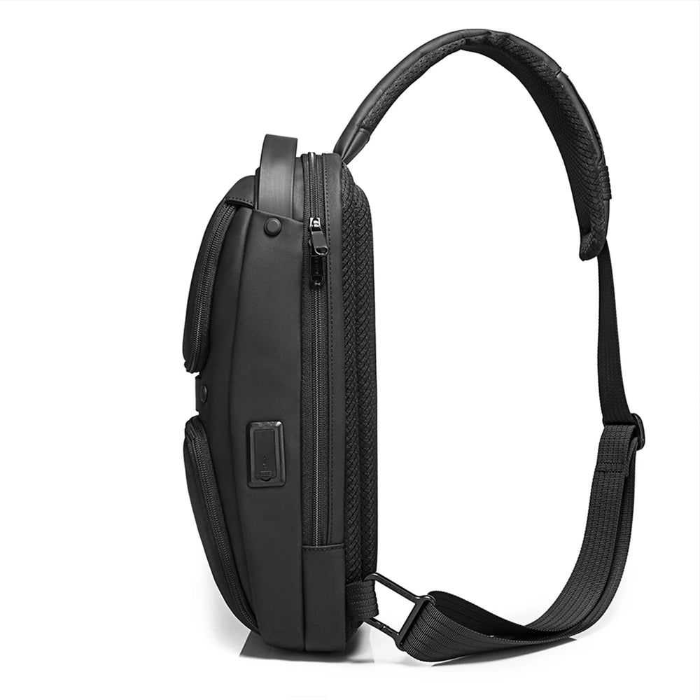 BANGE Multifunctional Waterproof Crossbody Bag with USB