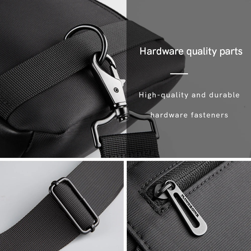 Kingsons Waterproof Anti-Theft Crossbody Bag with USB Charging