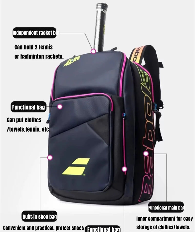 Tennis Bag – Thermal Bag for 3 Rackets – Unisex Design