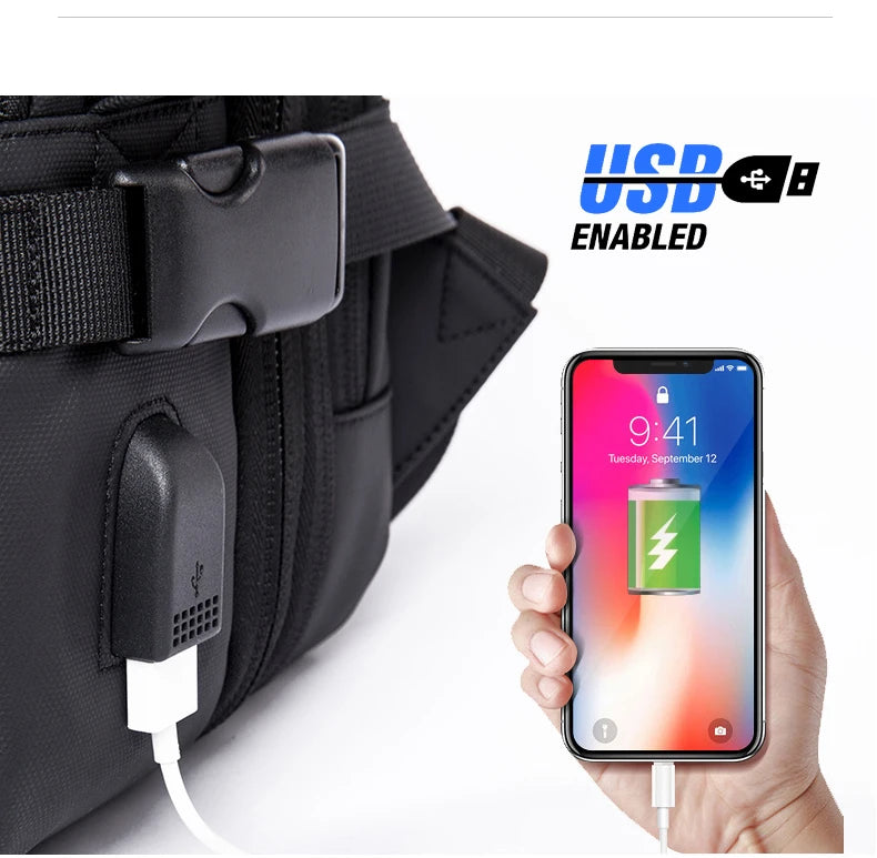 SafePack  — Waterproof Executive Anti-Theft Backpack