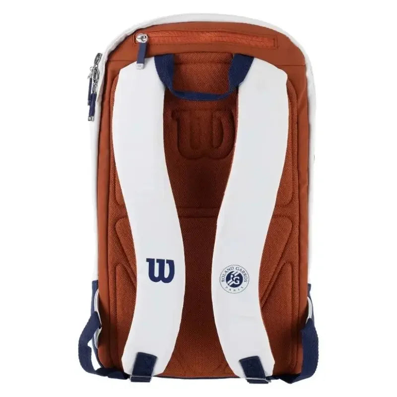 Wilson Super Tour Roland Garros Tennis Backpack – Fits 2 Rackets, Premium Design and Ergonomic Comfort