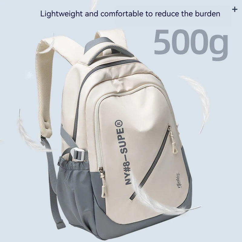 Large Capacity Lightweight Canvas Laptop Backpack