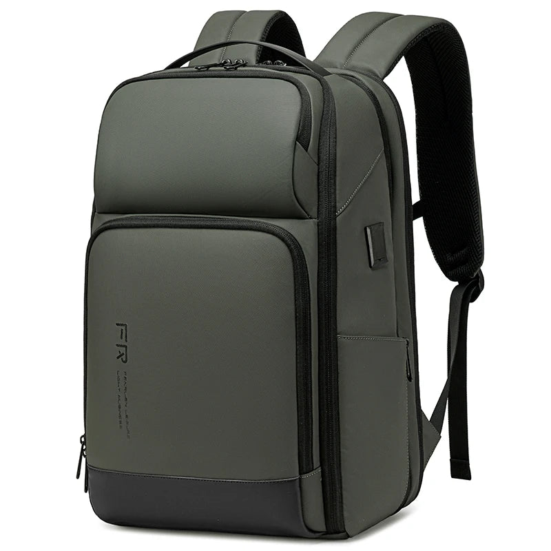 Fenruien 35L Waterproof Travel Backpack with USB Charging