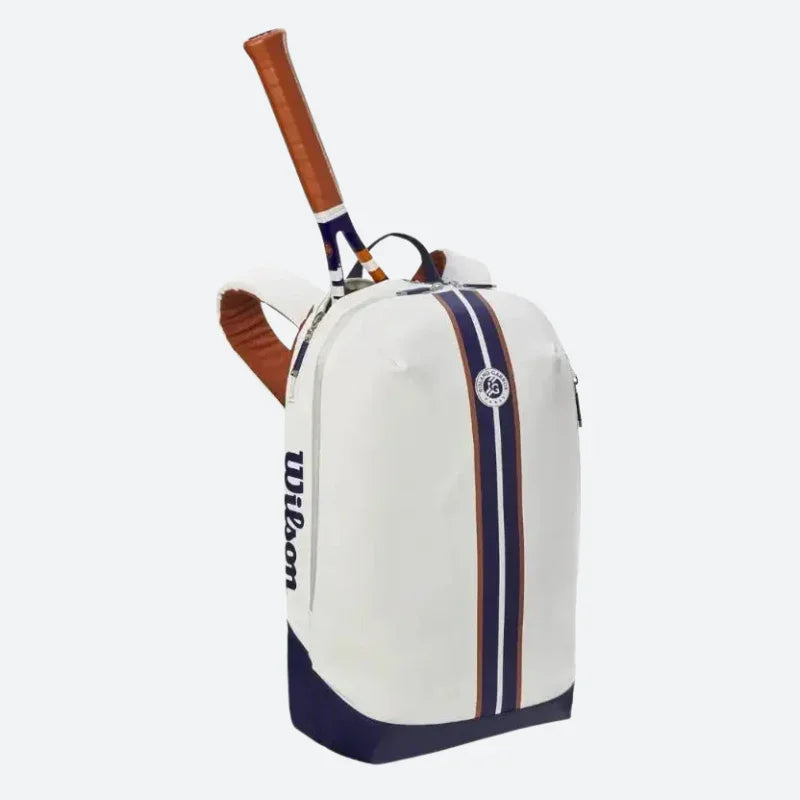 Wilson Super Tour Roland Garros Tennis Backpack – Fits 2 Rackets, Premium Design and Ergonomic Comfort