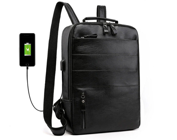 Business Waterproof Laptop Backpack with USB Charging