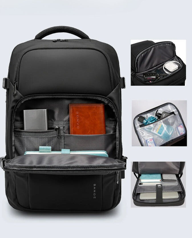 BANGE Laptop Backpack – Waterproof & USB Charging